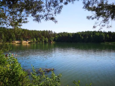 Chernihiv bölgesinde mavi göller
