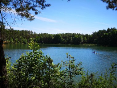 Chernihiv bölgesinde mavi göller