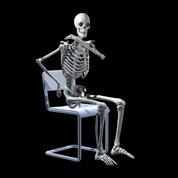 Menselijke Rugpijn Rugpijn Rugpijn Conceptuele Illustratie Met Menselijk Skelet Met — Stockfoto
