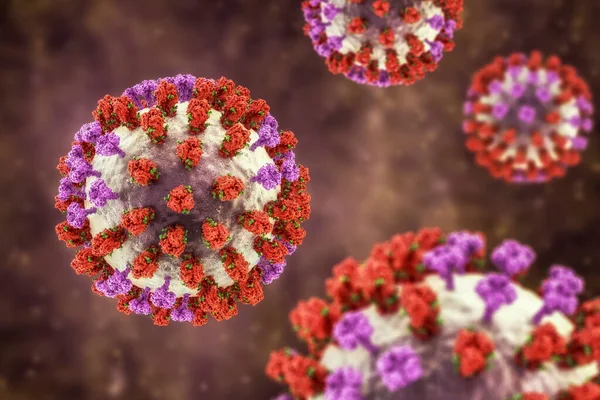 Influensavirus Illustration Som Visar Ytglykoprotein Spikar Hemagglutinin Lila Och Neuraminidas — Stockfoto
