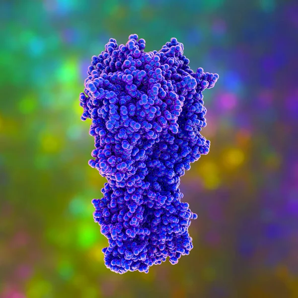 Молекулярная Модель Вируса Гриппа Гемагглютинин Гликанами Которые Модулируют Иммунную Реакцию — стоковое фото
