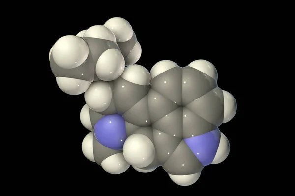 Lsd Lysergic Acid Diethylamide 3D插图 迷幻药是一种迷幻药物 其作用包括思想 感官感知以及视觉和听觉幻觉的增强 — 图库照片