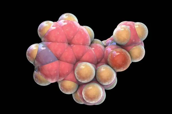 Lsd Lysergic Acid Diethylamide 3D插图 迷幻药是一种迷幻药物 其作用包括思想 感官感知以及视觉和听觉幻觉的增强 — 图库照片