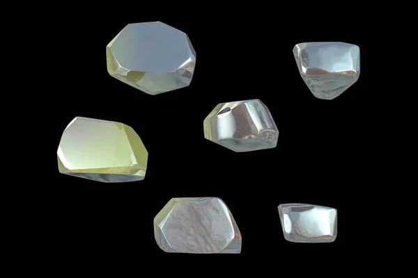 Nanodiamondos Nanopartículas Diamante Ilustración Diamantes Con Tamaño Inferior Micrómetro Nanopartículas —  Fotos de Stock