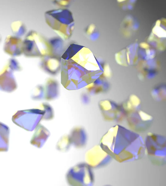 Nanodiamondos Nanopartículas Diamante Ilustración Diamantes Con Tamaño Inferior Micrómetro Nanopartículas —  Fotos de Stock