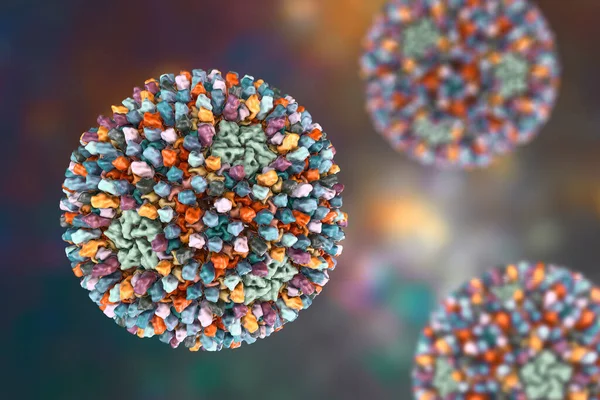 Reovirus Virus Que Causan Infección Los Sistemas Gastrointestinal Respiratorio Ilustración — Foto de Stock