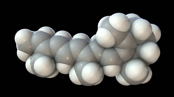 ビタミンA レチノール 3Dイラストの分子モデル 生殖および免疫系の代謝に重要な機能を果たしている — ストック写真