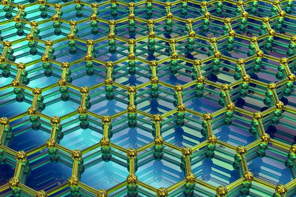 Graphite Graphene Sheets Illustration Graphene Allotrope Carbon Consists Single Layer — Stockfoto