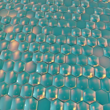 Graphene sheet, 3D illustration. Graphene is an allotrope of carbon that consists of a single layer of atoms arranged in a single-layer honeycomb lattice nanostructure