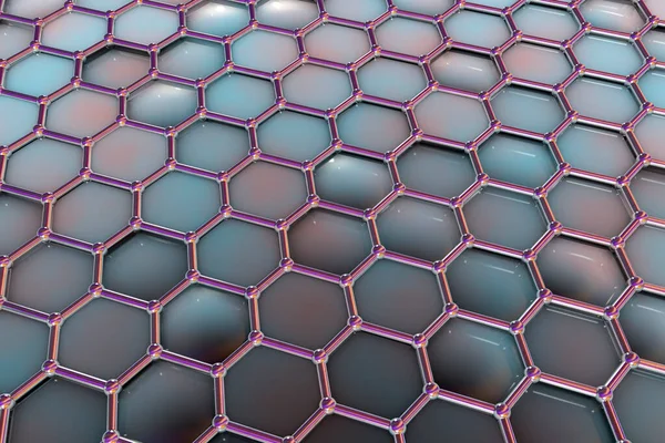 Graphene Sheet Illustration Graphene Allotrope Carbon Consists Single Layer Atoms — Foto Stock