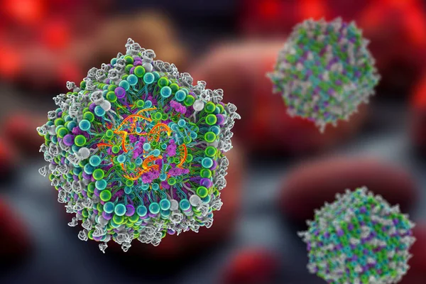Vaccino Lipidico Nanoparticella Mrna Tipo Vaccino Usato Contro Covid Influenza — Foto Stock