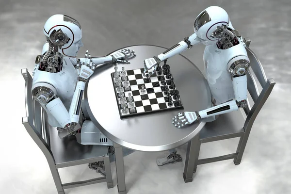 7Bot Desktop Robot Arm playing chess with human 