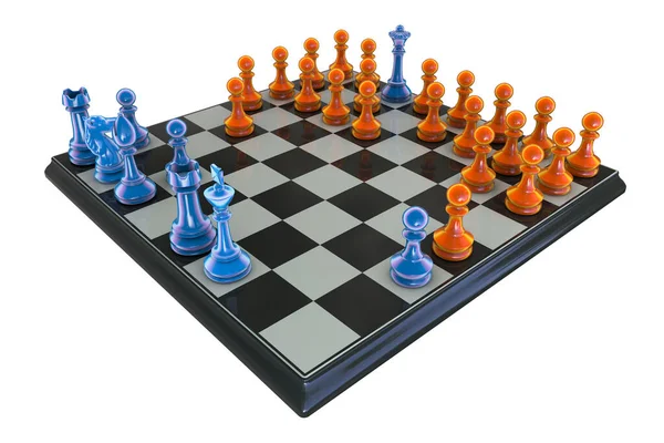 Horde Variant Chess Asymmetric Chess Variant One Side Having Standard — Stock Photo, Image