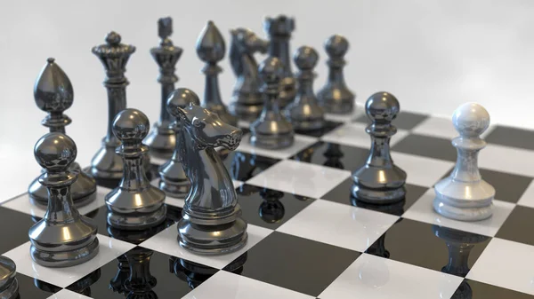 Chess Opening. Italian Game. Stock Photo - Image of pieces