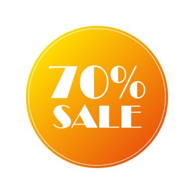 % 70 indirimli. İndirimli çıkartma. Fiyat etiketi% 10 indirimli. İndirim etiketli, indirimli,% 70 indirimli özel promosyon tasarımı. Pazarlama.