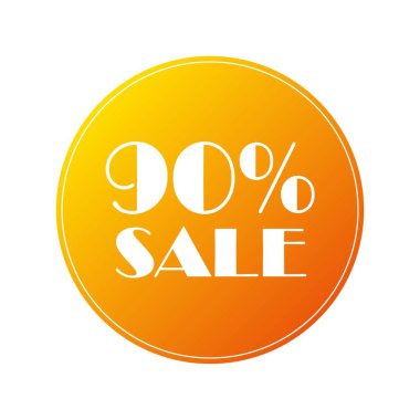 % 90 indirimli. İndirimli çıkartma. Fiyat etiketi% 10 indirimli. İndirim etiketli, indirimli,% 90 indirimli özel promosyon tasarımı. Pazarlama.