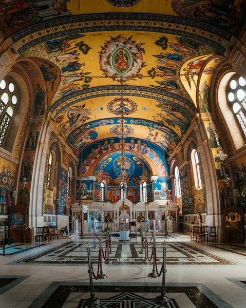 Interior Iglesia Santa Transfiguración Dios Trebinje — Foto de Stock