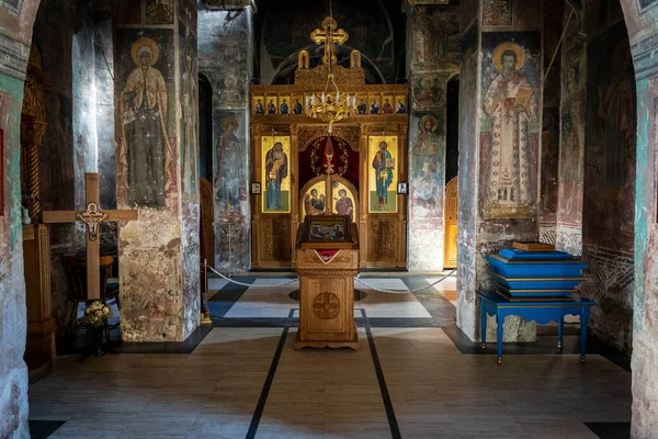 Monasterio Mesic Altar Monasterio Ortodoxo Situado Vrsac Región Banat Provincia — Foto de Stock