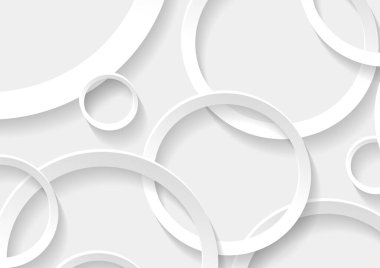 Soyut beyaz ve gri daire arkaplan dokusu, Geometrik arkaplan şablonu