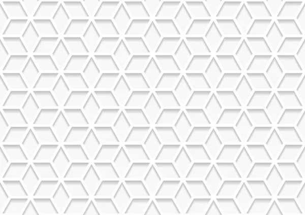 抽象白とグレーの幾何学的背景テクスチャ 幾何学的背景デザインテンプレート — ストックベクタ