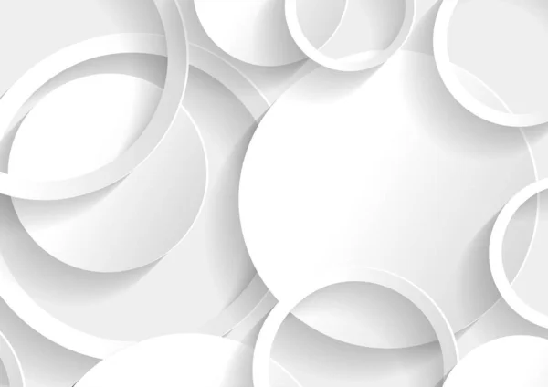 要旨白と灰色の円の背景のテクスチャ 幾何学的背景テンプレート — ストックベクタ