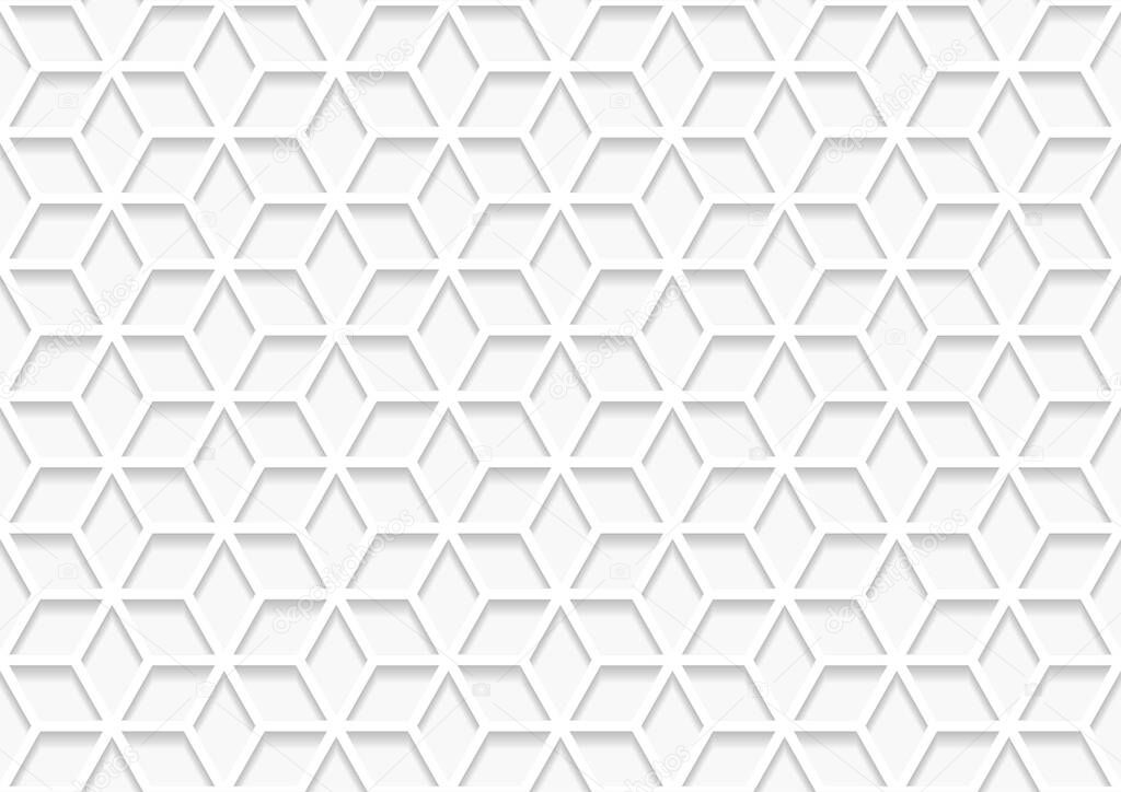 Abstract white and grey geometric background texture, Geometric background design template