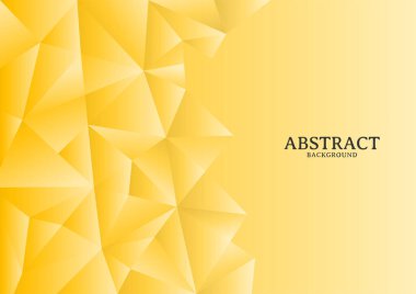 Soyut modern sarı kaotik arka plan tasarımı, kaotik çokgen arka plan tasarımı