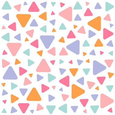 Üçgenli kusursuz geometrik desen, renkli arkaplan üçgenli kusursuz desen