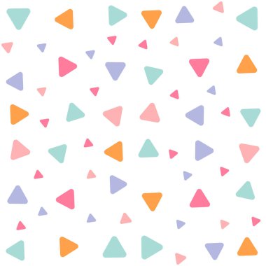 Üçgenli kusursuz geometrik desen, renkli arkaplan üçgenli kusursuz desen