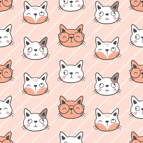 Şirin kedi desensiz arka plan, şirin, kusursuz kedi desenli tasarım.