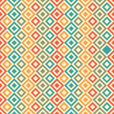 Soyut geometrik dikişsiz şablon arka planı. Grafik modern desen dokusu parlak renk