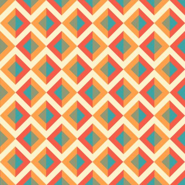 Soyut geometrik dikişsiz şablon arka planı. Grafik modern desen dokusu parlak renk