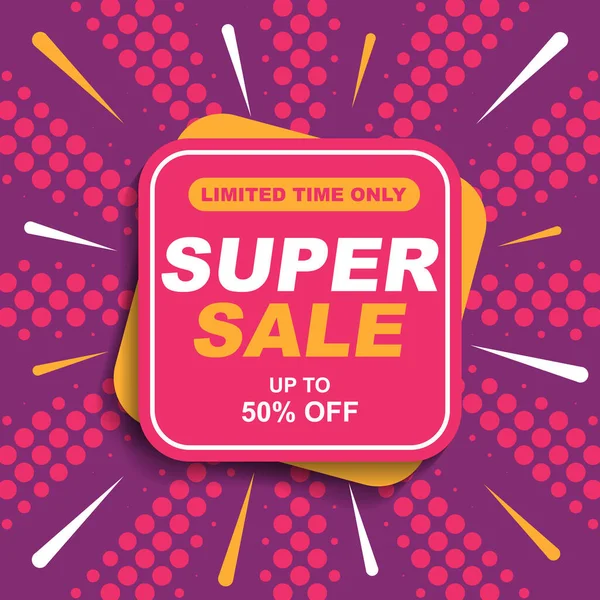 İndirimli pankart promosyonu, Özel Teklif, Büyük Satış, İndirim, Süper Satış, Mega Satış