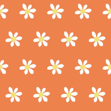 Soyut Çiçeksiz Desen El Çizimi, Moda El Çizimi Dokular Daisy Çiçeği