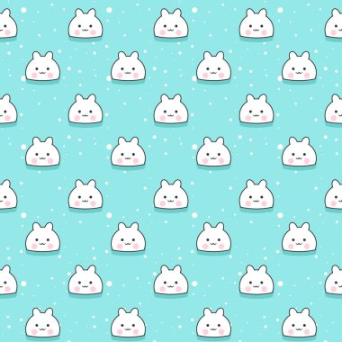 Doodle kawaii ile kusursuz desen. kawaii arkaplan çizimi