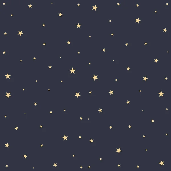 Seamless Pattern Night Sky Stars Space Seamless Background — Stockvektor