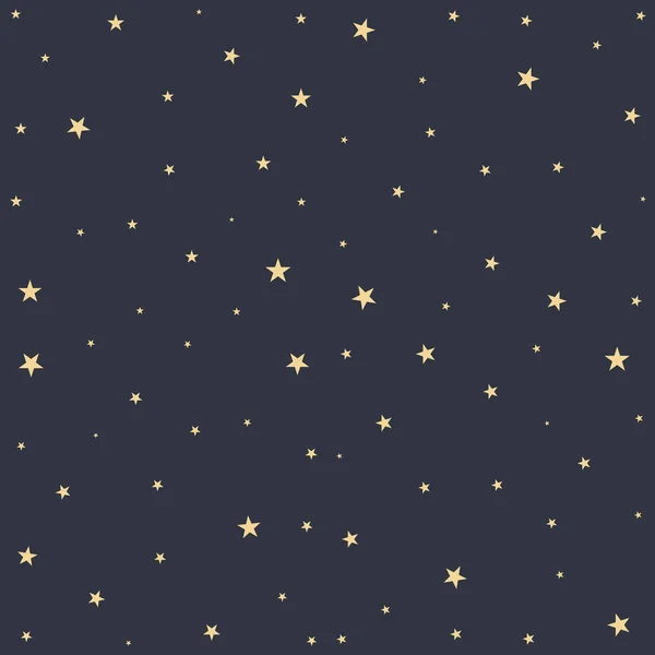 Seamless Pattern Night Sky Stars Space Seamless Background — стоковый вектор