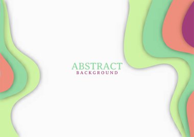 Dalgalı şekilli soyut modern arkaplan tasarımı. Geometrik şekilli modern tasarım arka planı