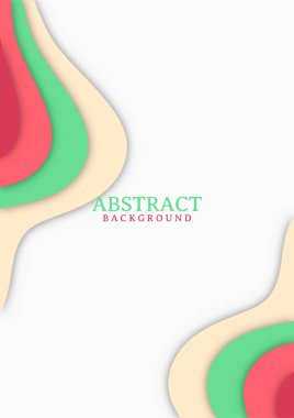 Dalgalı şekilli soyut modern arkaplan tasarımı. Geometrik şekilli modern tasarım arka planı