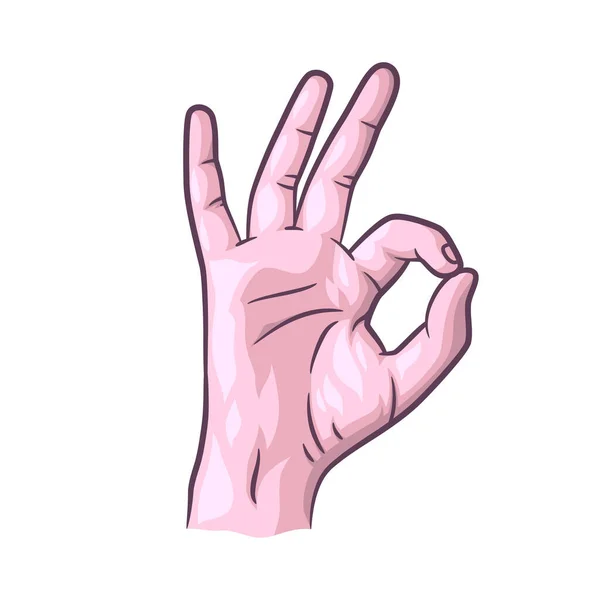 Hand Gesture Vector Illustration Hands Showing Gesture — vektorikuva