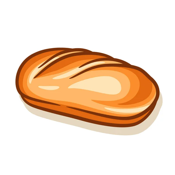 Pan Dibujado Mano Panadería Vector Ilustración Con Colorido — Vector de stock