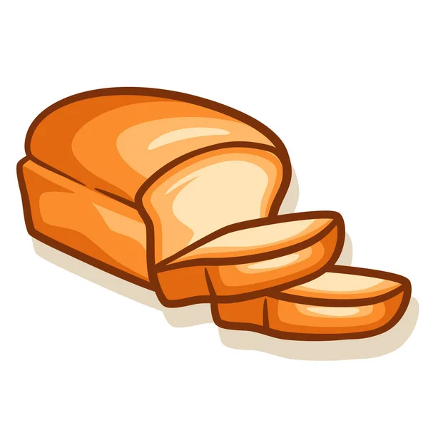 Handgezeichnetes Brot Und Backvektorillustration Mit Bunten — Stockvektor