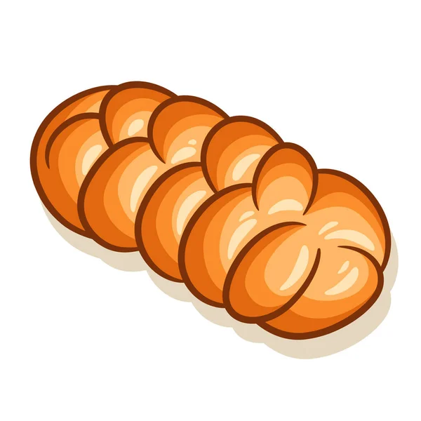 Pan Dibujado Mano Panadería Vector Ilustración Con Colorido — Vector de stock