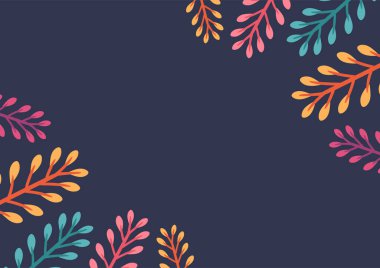 Modern tropikal yapraklar arka plan tasarımı. Botanik geçmişi. Tropik bitki arkaplanı