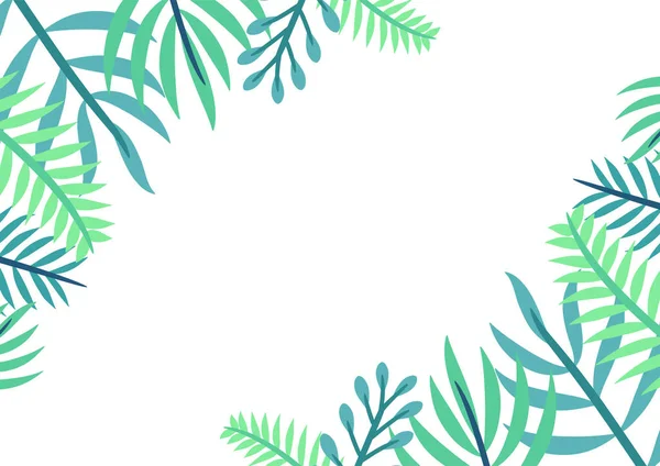Nowoczesne Tropikalne Liście Tła Środowisko Botaniczne Tropikalne Tło Roślin — Wektor stockowy
