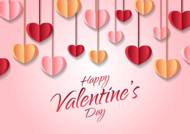 Sevgililer günün kutlu olsun. Sevgililer Günü sınırı veya çerçeve tasarımı