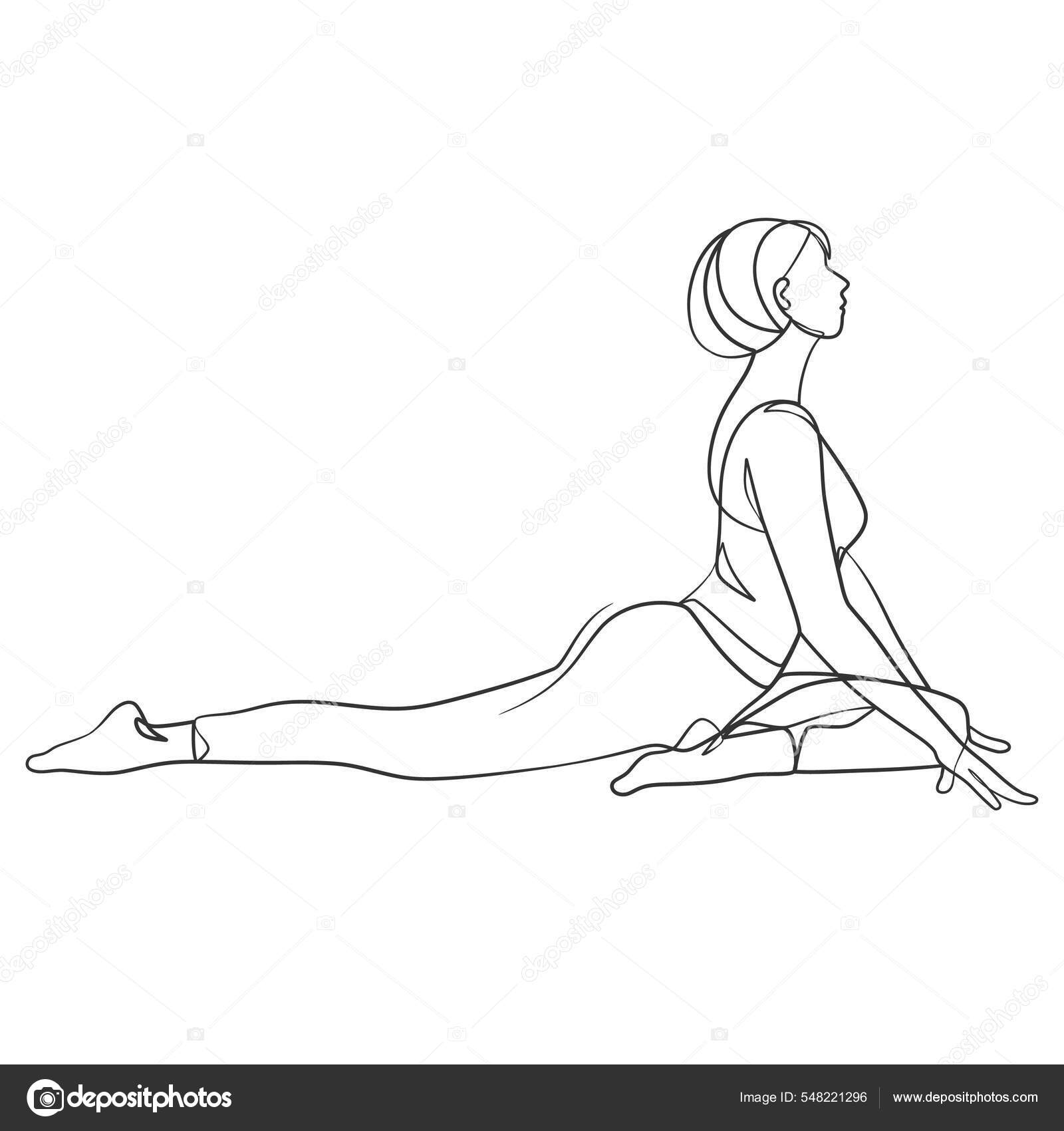 130 Sketch Yoga High Res Illustrations - Getty Images