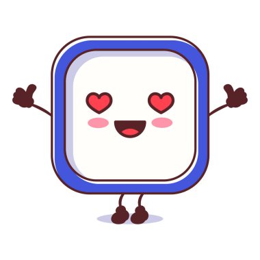 Tatlı çalar saat çizgi film karakteri tasarımı, çizgi film maskotu çalar saat tasarımı.