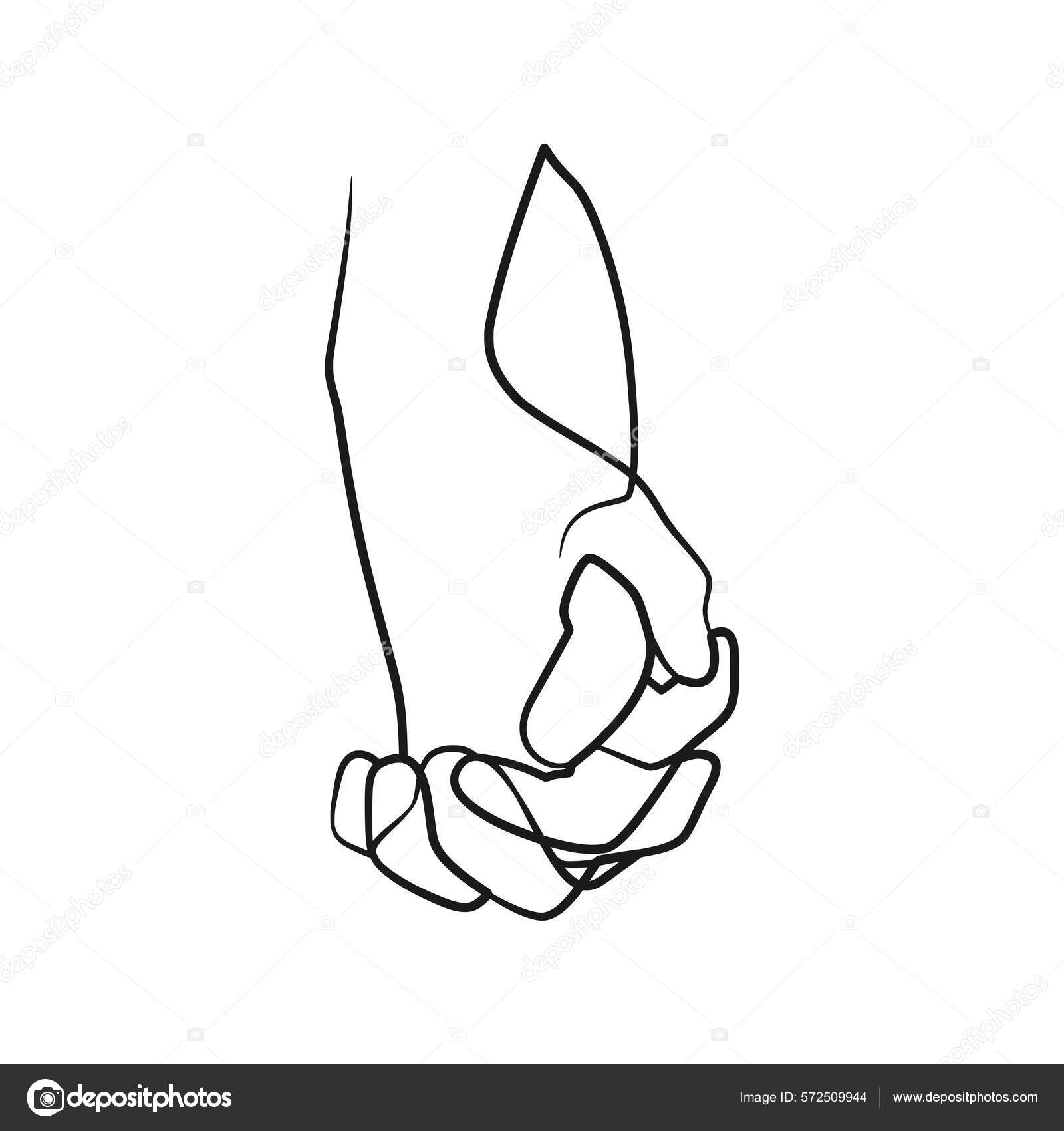 连续一行画手牵手夫妇手挽手最低限度设计图库矢量图©hendripiss 572509944, image size:1600x1700