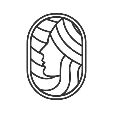 Beauty Woman Logo design line art